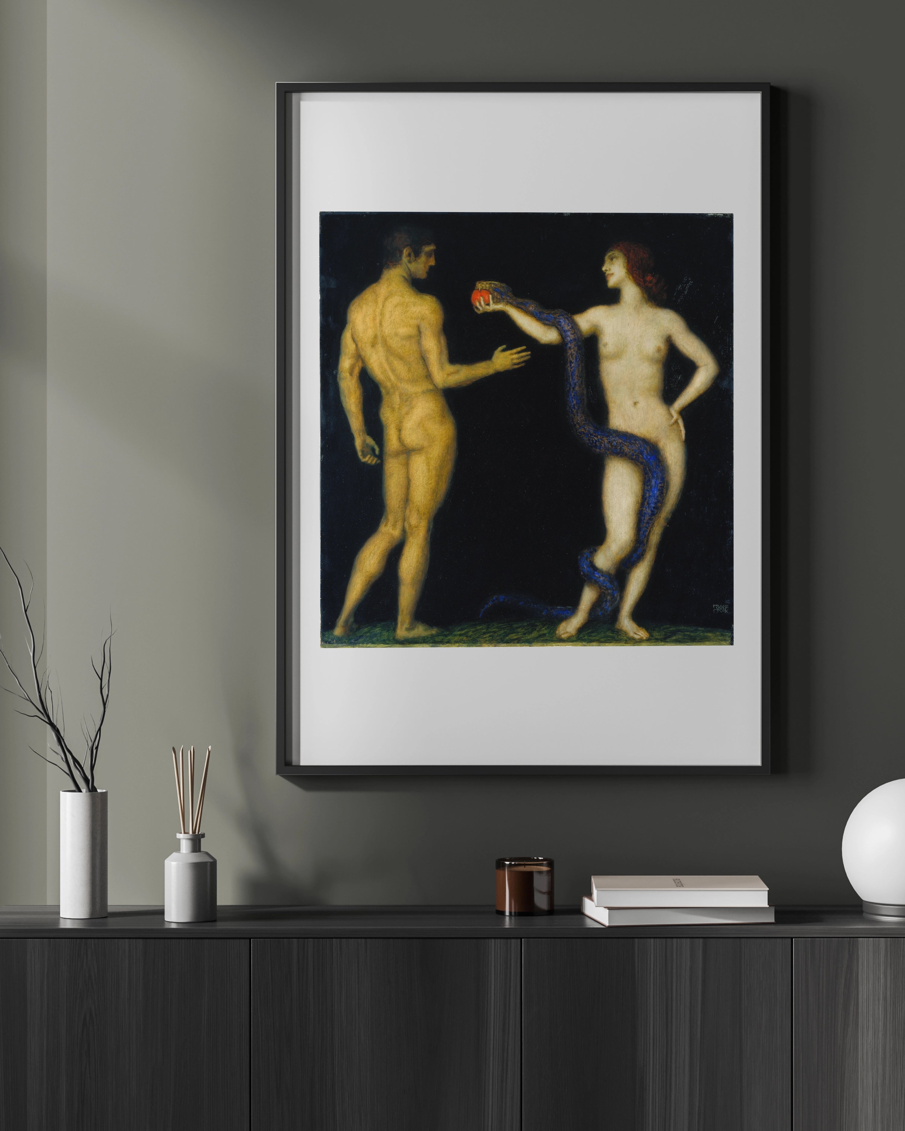 Adam und Eva, ca. 1920 - Franz von Stuck