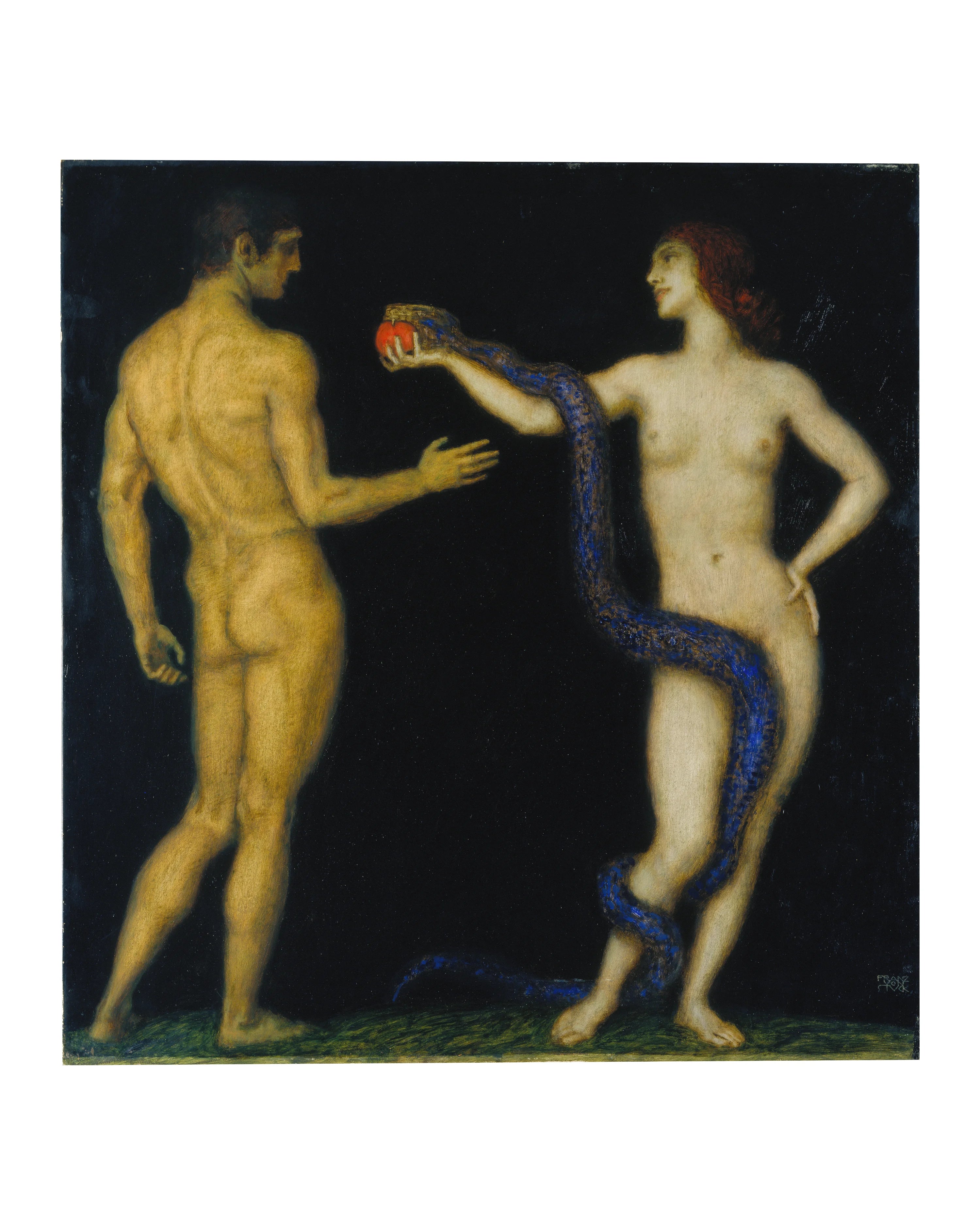 Adam und Eva, ca. 1920 - Franz von Stuck