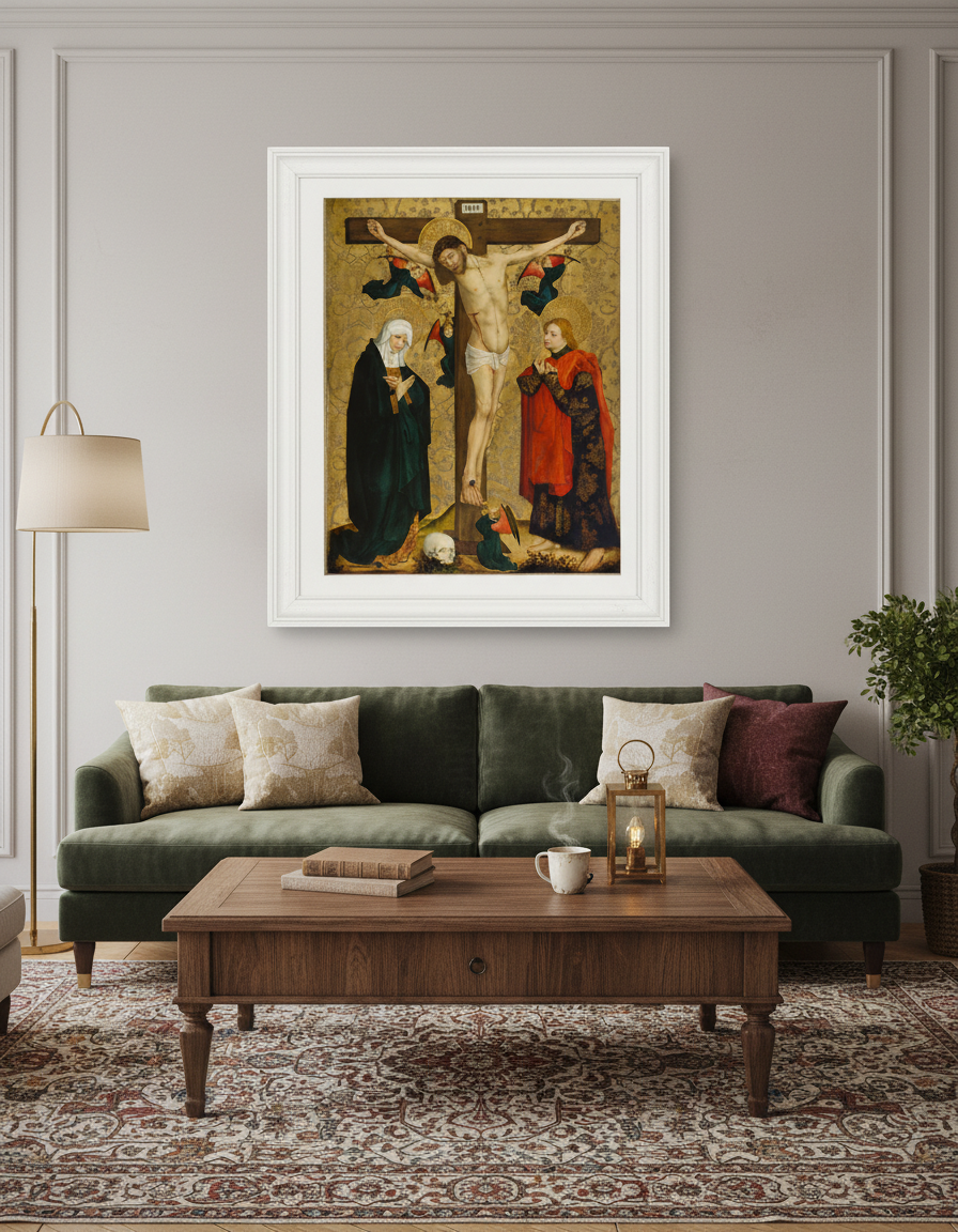 Kreuzigung Christi mit Maria und dem Evangelisten Johannes - 1450 – 1460