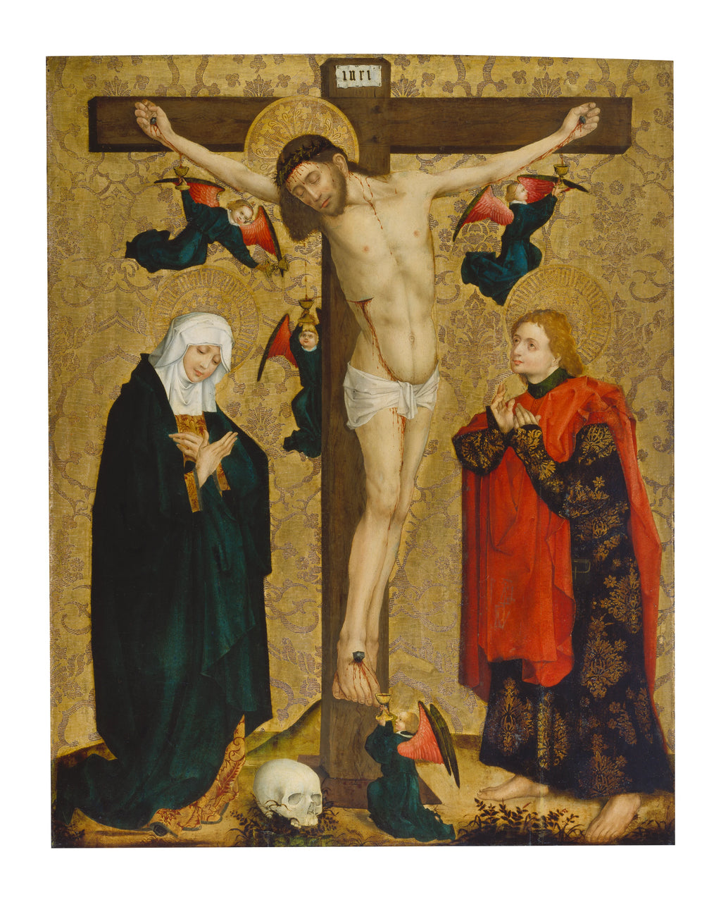 Kreuzigung Christi mit Maria und dem Evangelisten Johannes - 1450 – 1460