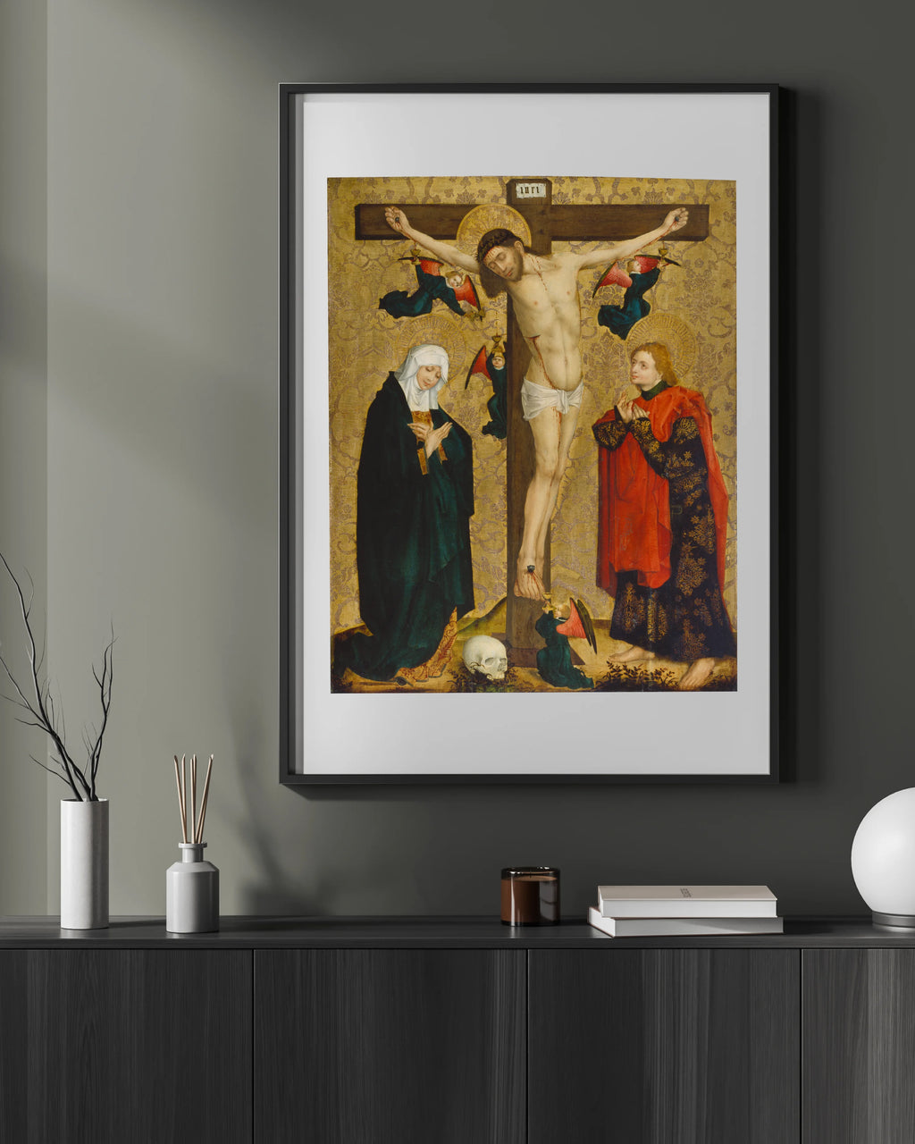 Kreuzigung Christi mit Maria und dem Evangelisten Johannes - 1450 – 1460