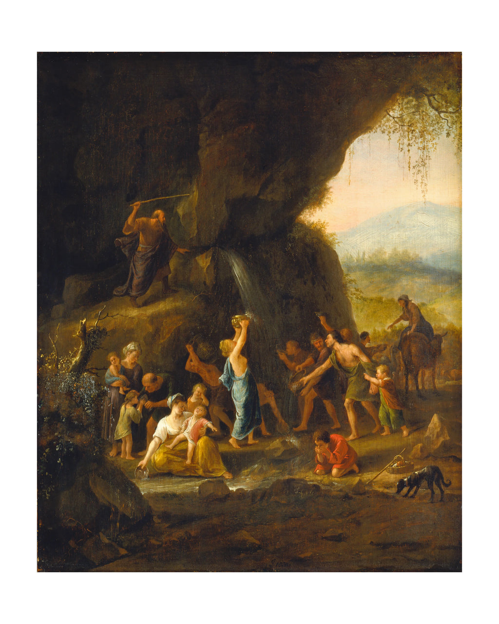 Moses schlägt den Felsen, ca. 1648–1653 - Jan Steen