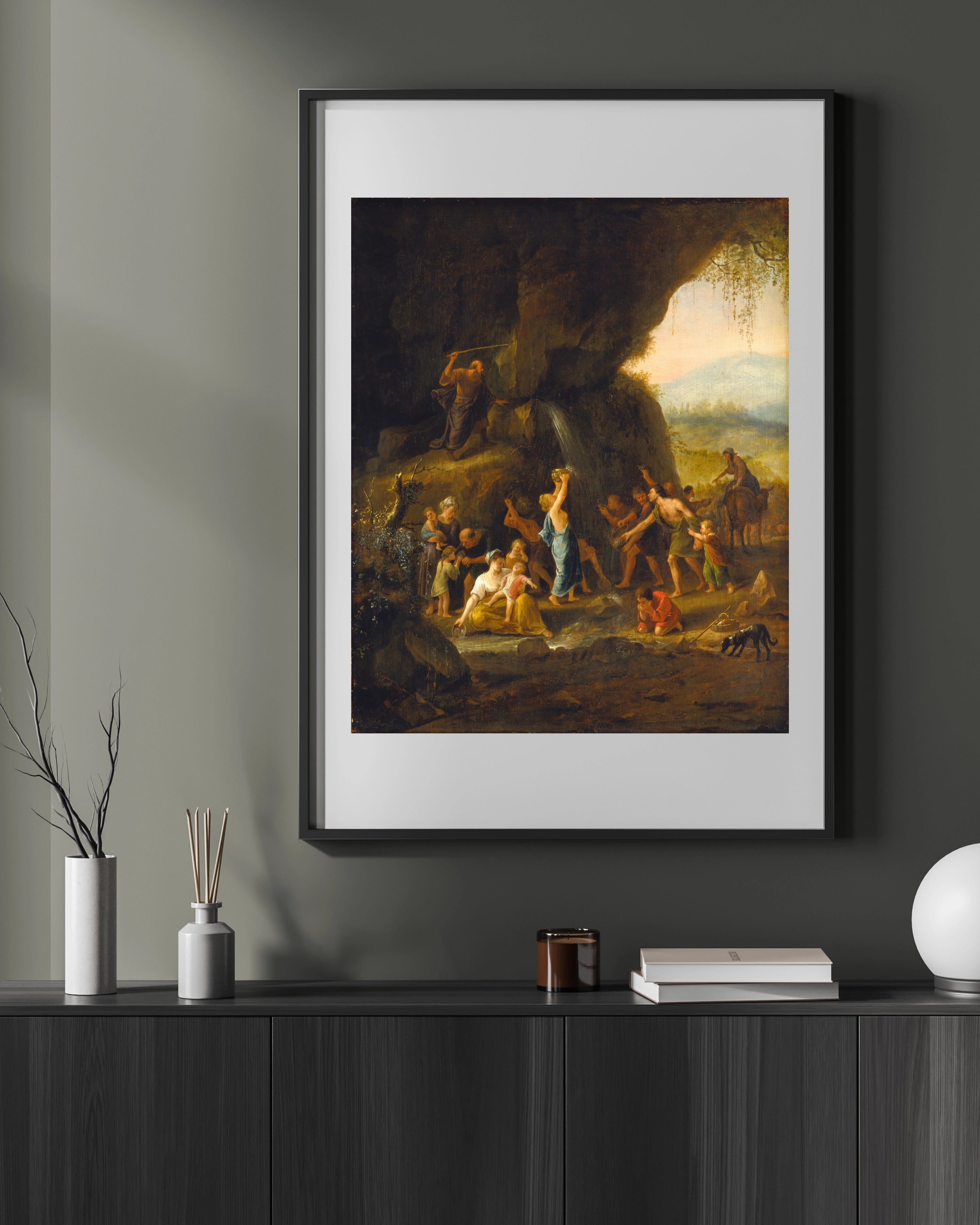 Moses schlägt den Felsen, ca. 1648–1653 - Jan Steen